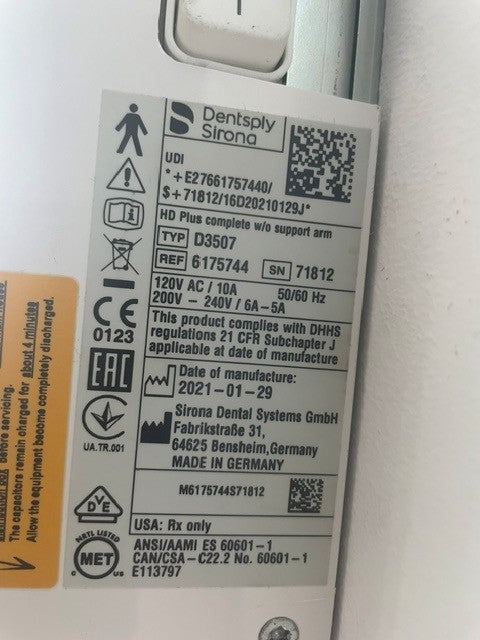 Sirona Heliodent Plus Bj. 2021 gebraucht